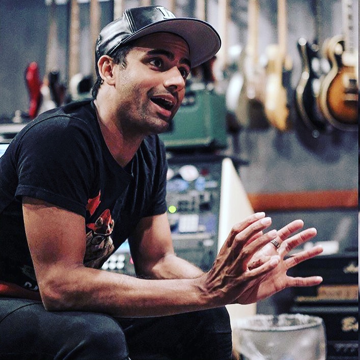 Tushar Apte in the studio